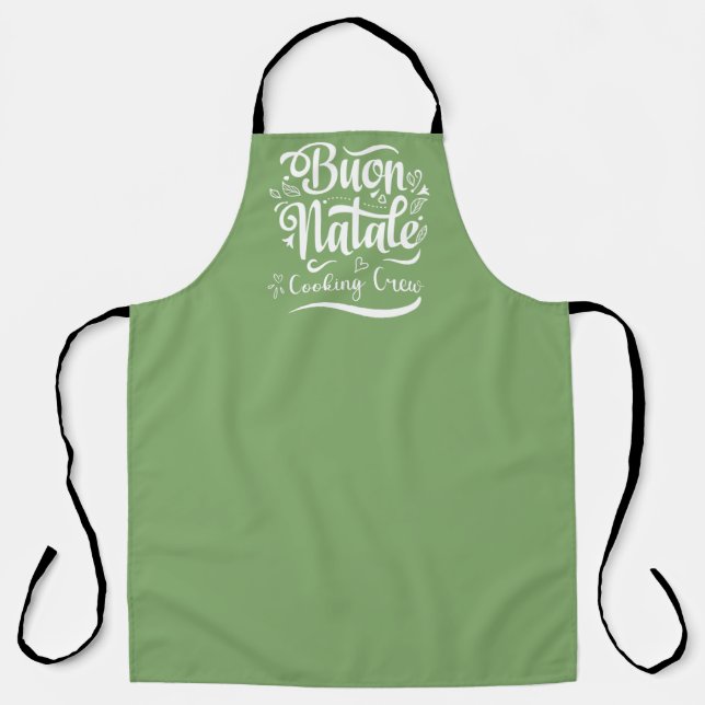 Tablier Cute Buon Natale Cuisine Crew (Recto)