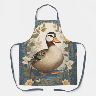 Tablier Cute Canard Vintage Floral Nature Inspiré