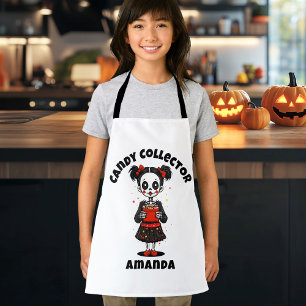Tablier Cute Candy Collector Squelette Enfants Halloween