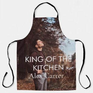 Tablier Cute Chic Roi moderne de la cuisine Photo, Nom