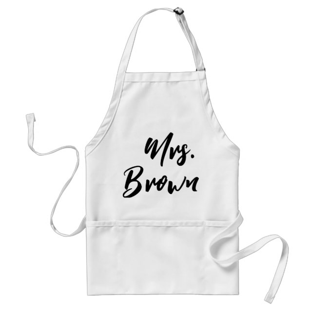 Tablier Cute Couple Personnalisé M. Mme Pocket Aprons (Devant)