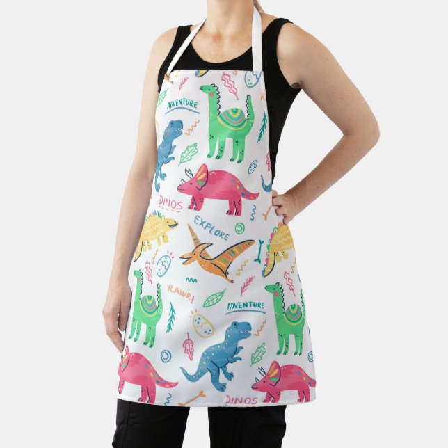 Tablier Cute Dinosaur Aventure Explorez le Motif Apron (Insitu)
