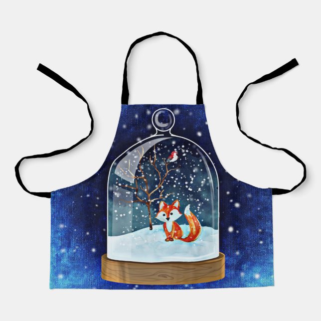 Tablier Cute fox inside (Recto)