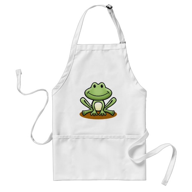 Tablier Cute grenouille verte (Devant)
