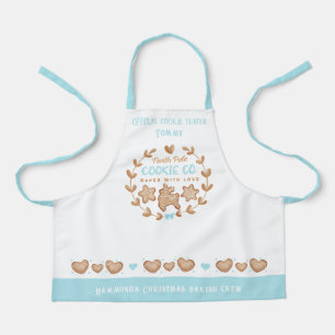 Tablier Cute Kids Cookie Baking Name Christmas Apron
