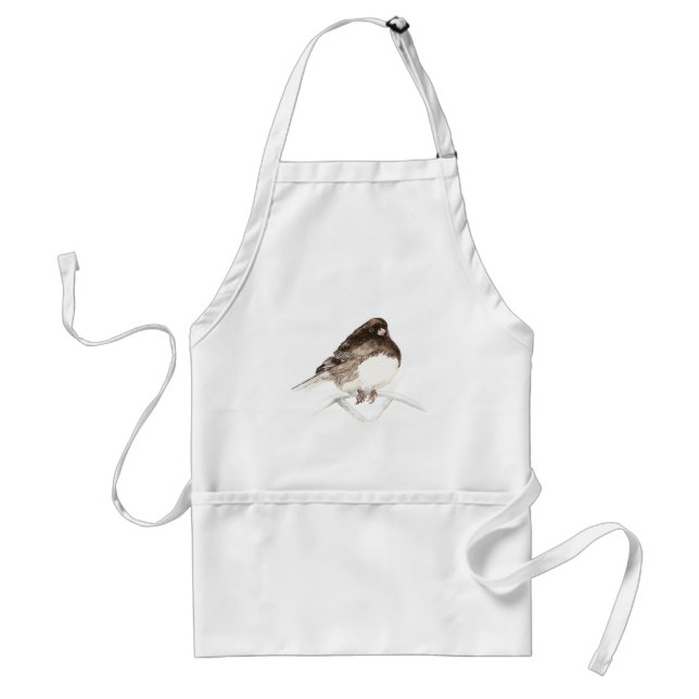 Tablier Cute Little Junco, Aquarelle Nature Bird (Devant)