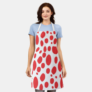 Tablier Cute Minimal Abstract Dot Pattern Kitchen Apron