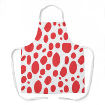 Cute Minimal Abstract Dot Pattern Kitchen Apron