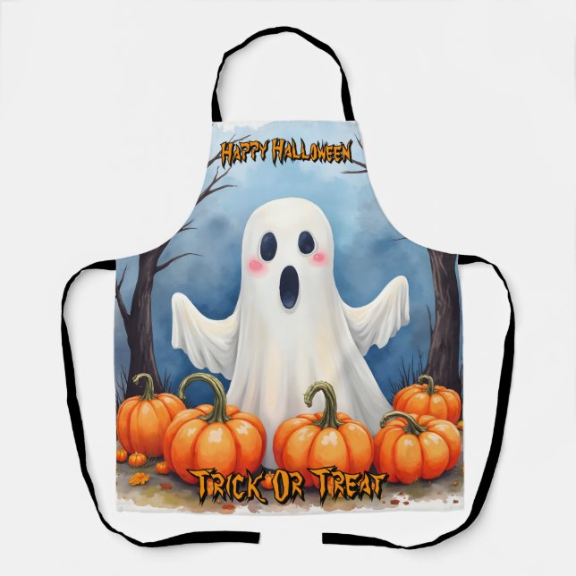 Tablier Cute Modern Halloween Spooky Collection (Recto)