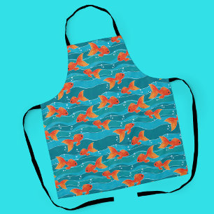 Tablier Cute Motif de natation Goldfish & Water