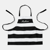 Cute Noir et Blanc rayé Enfants Personnalisé