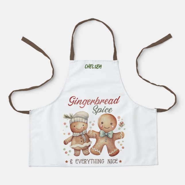 Tablier Cute pain d'épices Personnes Enfants Apron (Recto)