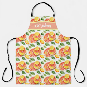Tablier Cute pamplemousse et citrons Citrus Personnalisé
