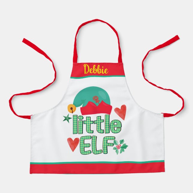 Tablier Cute Père Noël Helper Elf Kid's Christmas Aprons (Recto)