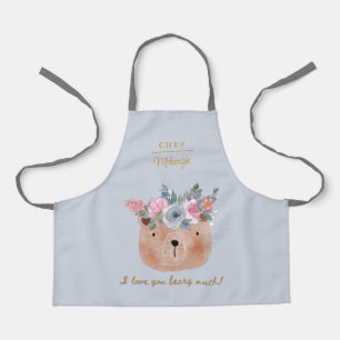 Tablier Cute personnalisée Je t'aime Bière