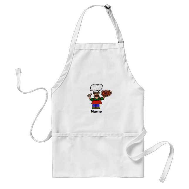 Tablier Cute Pizza Chef Apron À Customiser (Devant)