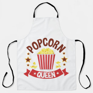 Tablier Cute Popcorn Queen Lover Femmes filles