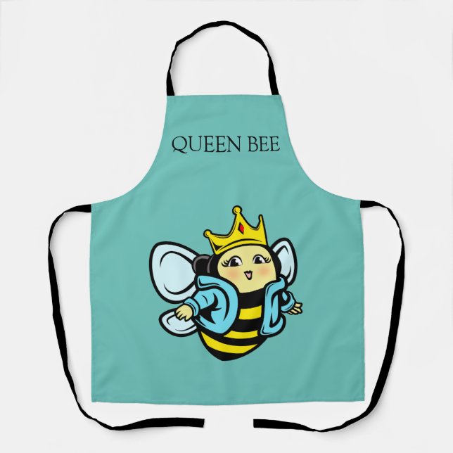Tablier Cute Queen Bee Personnaliser Apron (Recto)