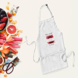 Tablier Cute Red Home Canning Jelly Jar avec votre nom