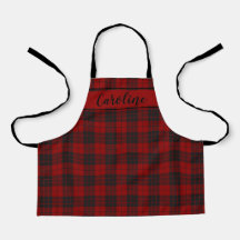 Cute Rouge Noir Plaid Tartan Motif Personnalisé