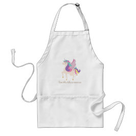 Tablier Cute Unicorn arc-en-ciel