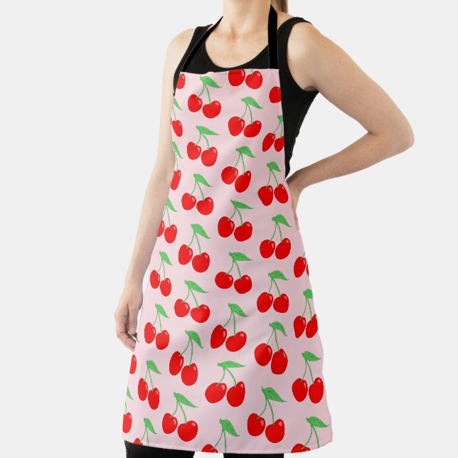 Tablier Cute Vibrant Cherry Motif (Insitu)