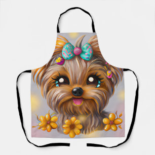 Tablier Cute Yorkie Kawaii Puppy