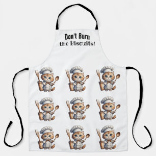 Tablier Cutesse Chef Chat Surcharge Tout-En Imprimer Tabli