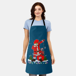 Tablier Dabbing Père Noël Christmas Tree Lumières Noël Cad