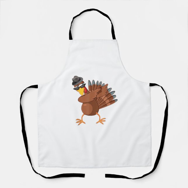 Tablier Dabbing Turquie Chemise Thanksgiving Boys Kids Men (Recto)
