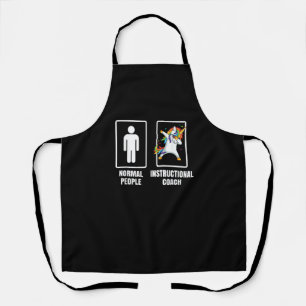 Tablier Dabbing Unicorn Instructif Enseignant Enseignant E