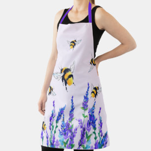 Tablier d'abeille avec fleurs - Couleurs personnal