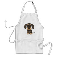 Dachshund À poils durs| Teckel de chien en caricat
