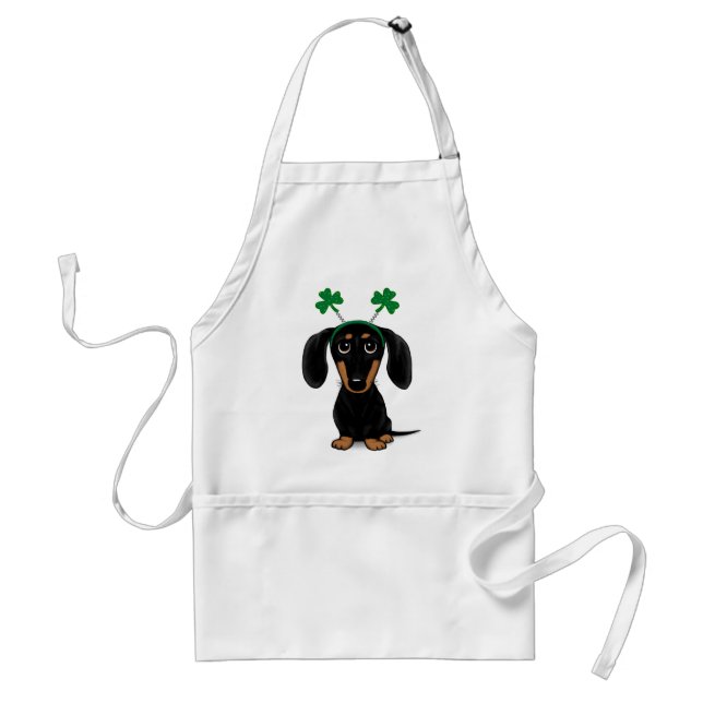 Tablier Dachshund Shamrocks de Dachshund, le chien de la f (Devant)