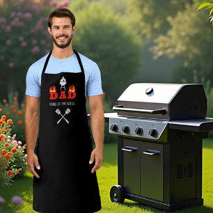 Tablier DAD roi du grill BBQ noir
