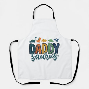 Tablier Daddy Saurus Conception de vecteur de papa dinosau