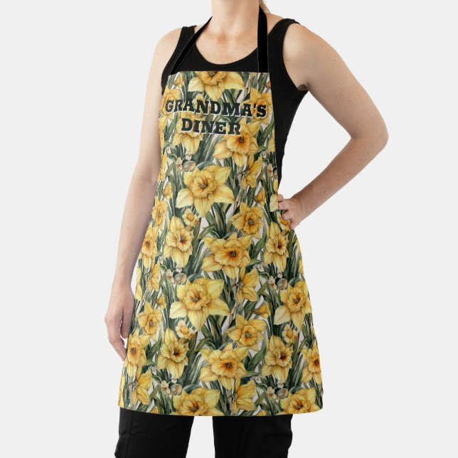 Tablier Daffodique de Pâques Modèle Floral Cadeau pour gra (Insitu)