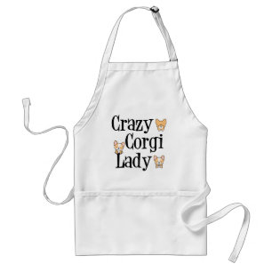 Tablier Dame Crazy Corgi