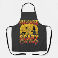 Dame de chat effrayante Halloween Sorcière Toile d