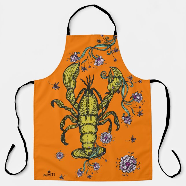 Tablier d'amour au homard en orange (Recto)