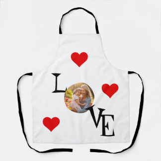 Tablier d'amour personnalisé avec maman et moi Pho