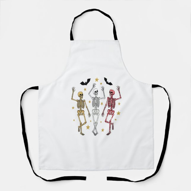 Tablier Dancing Skeleton Halloween (Recto)