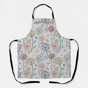 Tablier Dandelion Whimsical - Rouge, Jaune, Blanc & Turquo