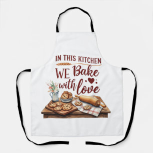 Tablier Dans Cette Cuisine Nous Cuisinons Avec Amour - Coo