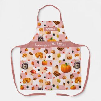 Tablier "Danser dans la cuisine" - Automne cosy