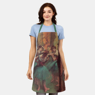 Tablier Danseurs, rose et vert par Edgar Degas