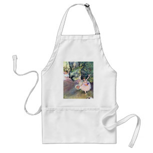 Tablier Danseuse au bouquet de fleurs par Edgar Degas