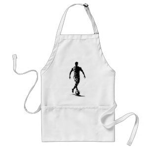 Tablier d'art de silhouette de joueur de football