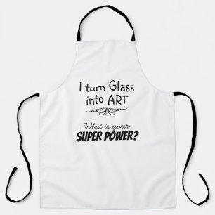 Tablier d'artiste en verre