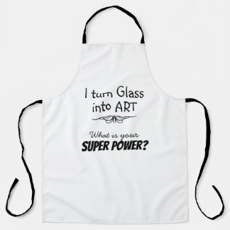 Tablier d'artiste en verre